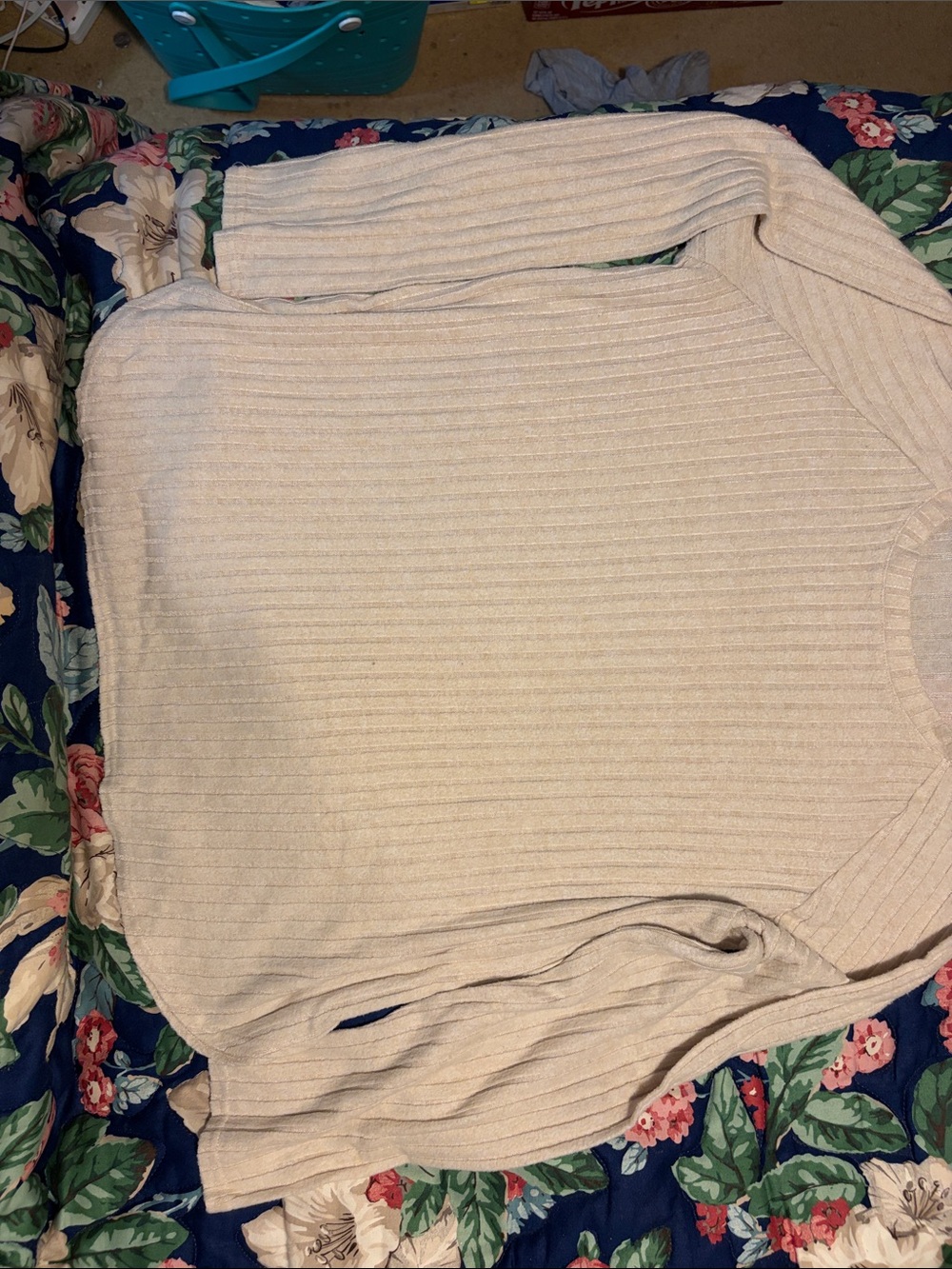 Source Unknown Ribbed Crewneck Sweater - Cream